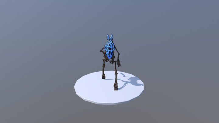 Wolf Stand 3D Model