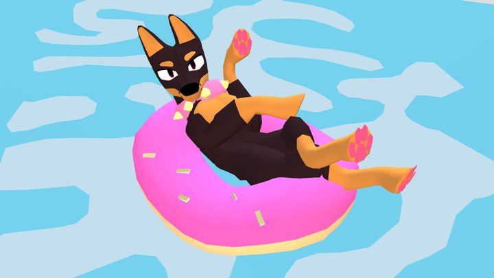 Doberman Summer 3D Model