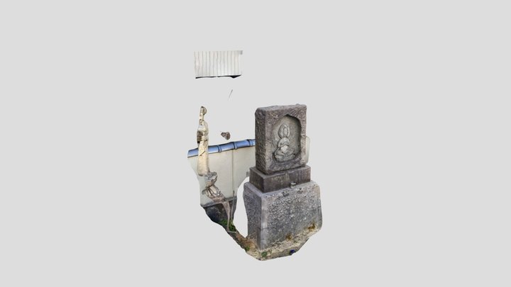 Old ruin Buddha Takaoka 3D Model