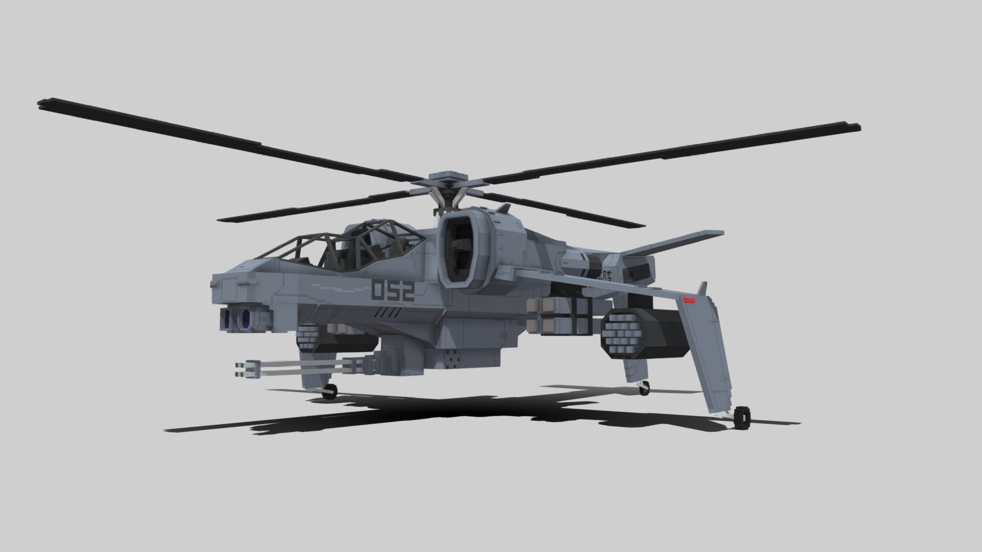 052 Hellhound Jdsf Helicoper Patlabor Movie 2 3d Model By Bertus Bertus 4d5855d 