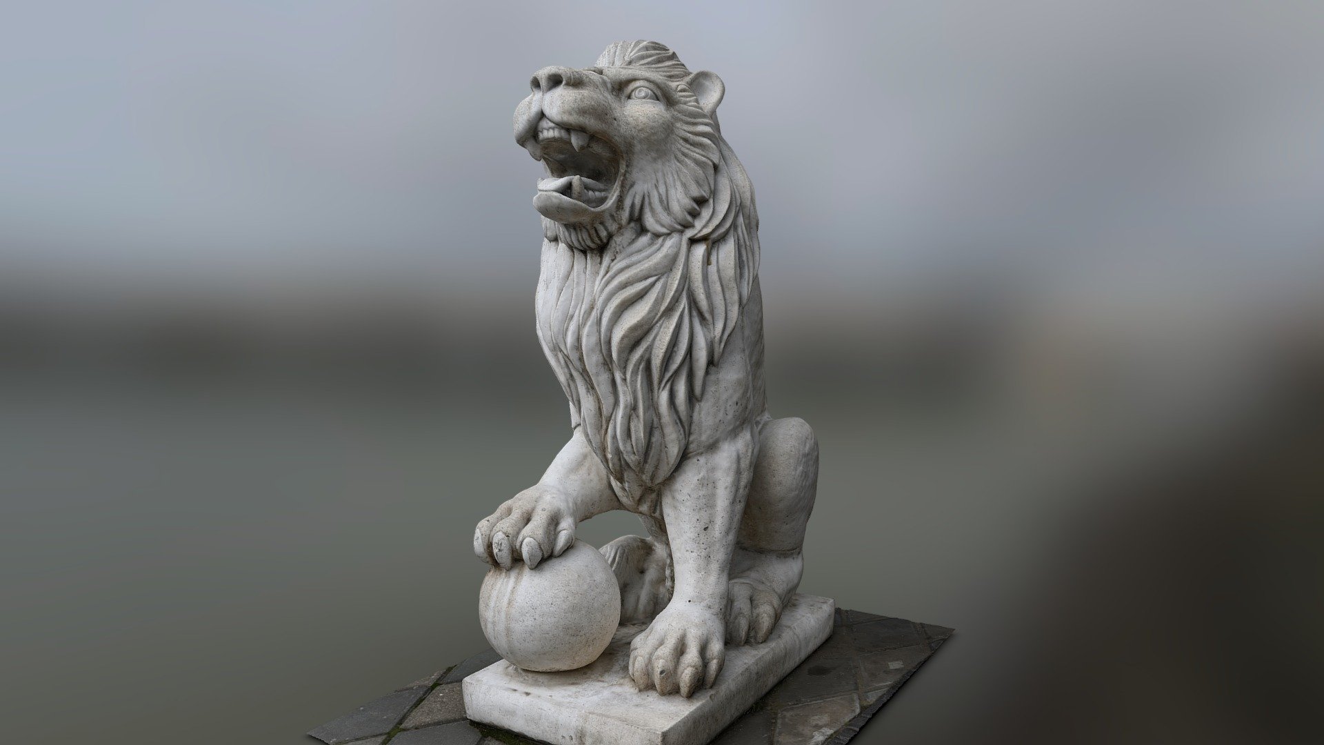 Lion with ball 3D model by Neo_minigan (neominigan) [4d58b35