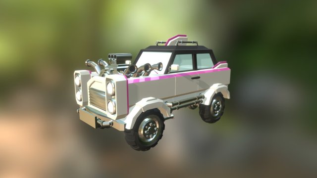 Candy Stripe Offroader 3D Model