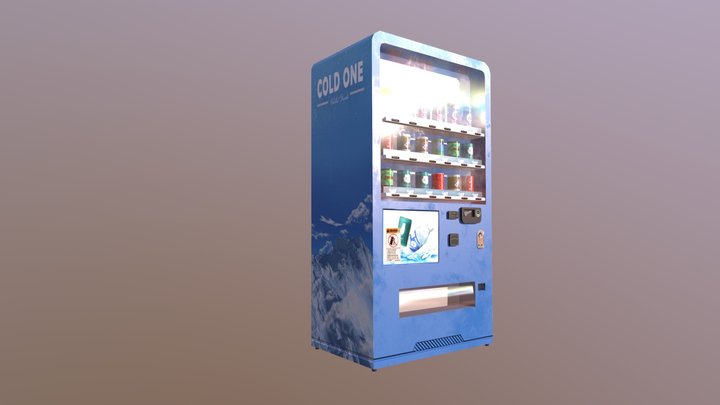 Soda Vending Machine 3D Model