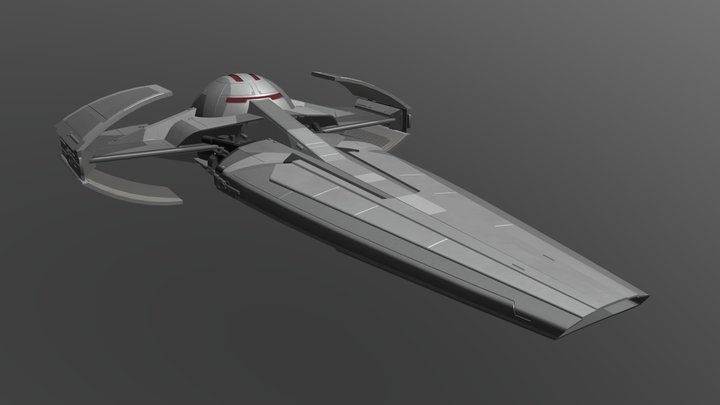 Darth Maul's Sith Infiltrator (Scimitar) 3D Model