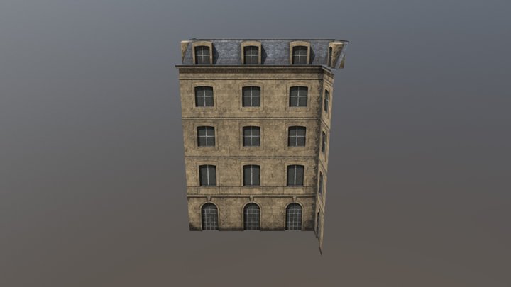 Module Batiment Abandonné 3D Model