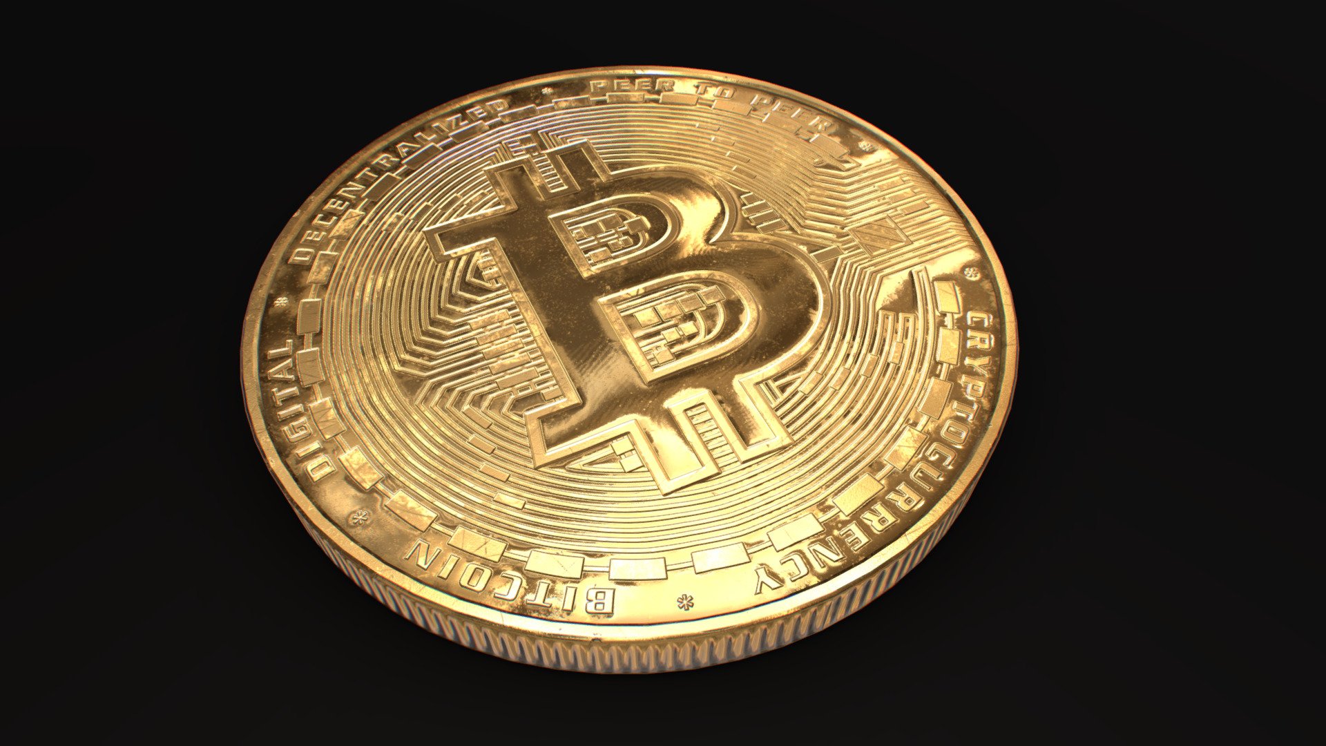 Bitcoin - 3D model by impylse [4d5aacd] - Sketchfab