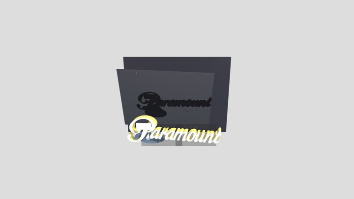 Paramount+Pictures+Logo+2002+90th+Anniversary+Ci 3D Model