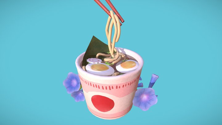Udon Cup 3D Model