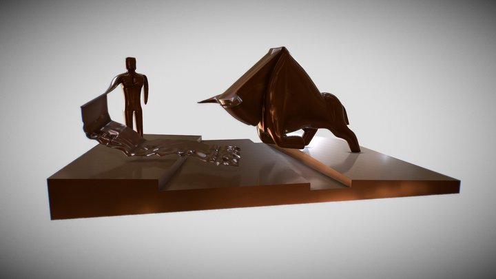 Bull fighting statue (Dune movie) 3D Model