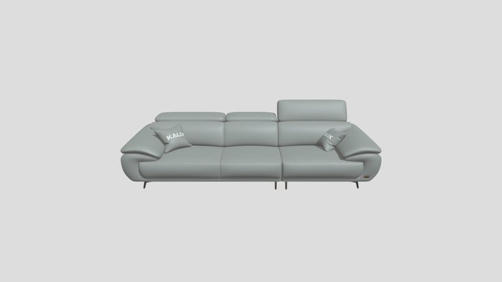 Perry - Sofa văng da 3 chỗ tựa gật gù (7) 3D Model