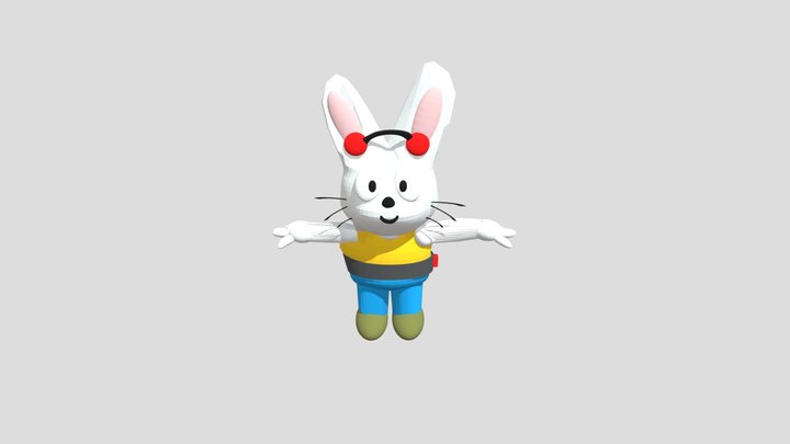 Floppy Rabbit (Adventures of the Little Koala) 3D Model