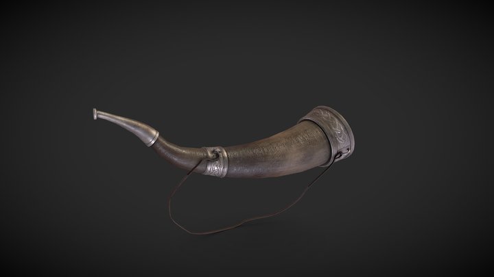 Viking Horn 3D Model