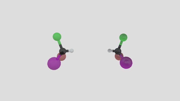 Enantiomers of bromochloroiodomethane