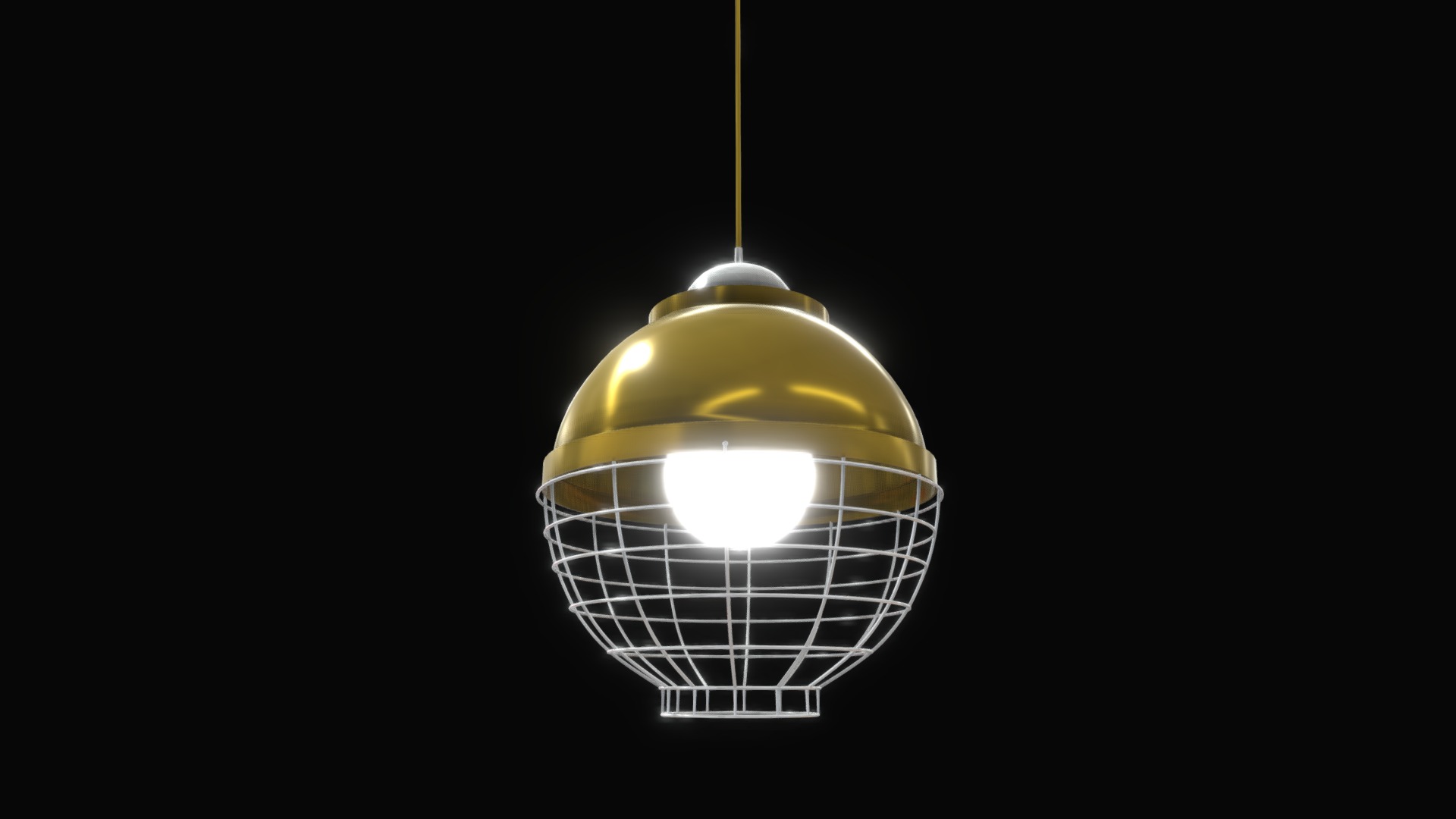 3D model HGPH-3678M - This is a 3D model of the HGPH-3678M. The 3D model is about a light bulb from a ceiling.