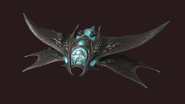 futuristic spaceship 3D Model