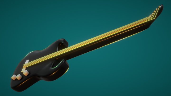 Guitar 3D Model