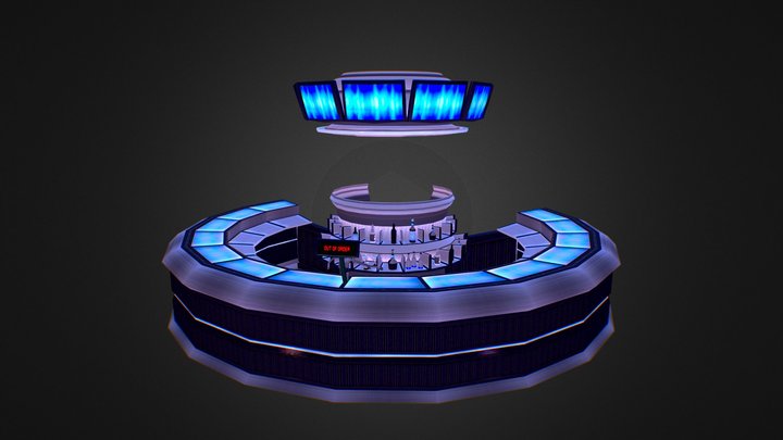 futuristic bar 3D Model