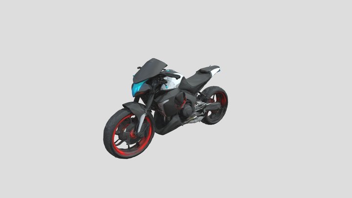 _A_futuristic_sci_fi__Bike 3D Model
