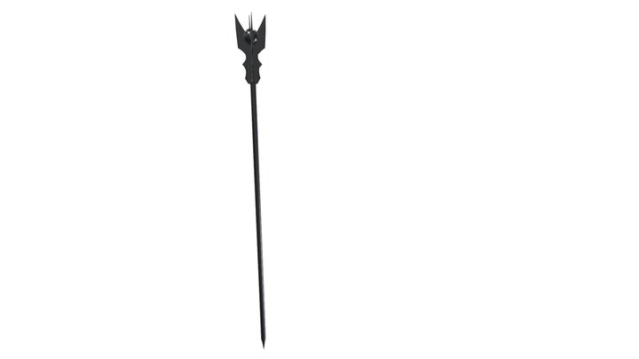 The Black Staff - Saruman Staff 3D Model