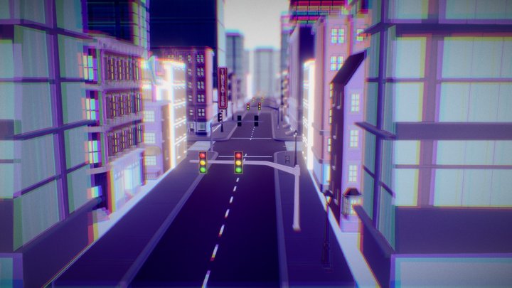 3D City Model 3D Model