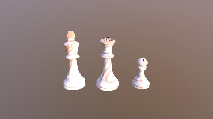 Chess Pieces 3D Model