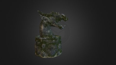 Dragon Rock Statue 3D Model