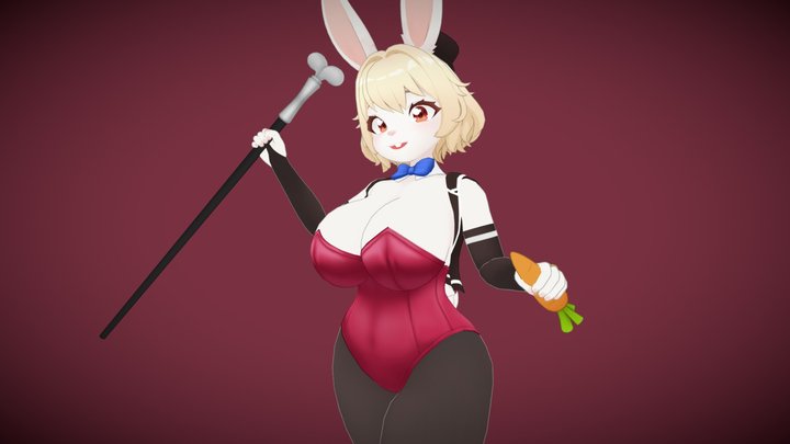 Charlotte Bunny Girl - Original Character 3D Model