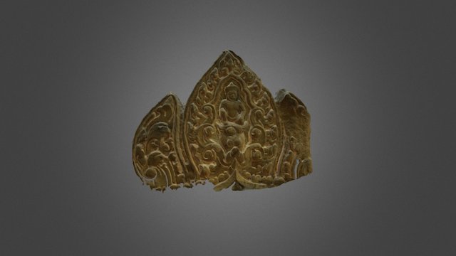 Fragment Dipicting Either Yama Or Shiva 3D Model