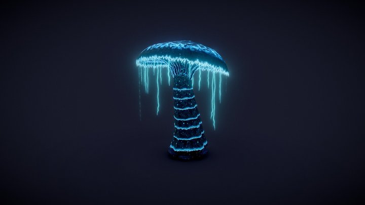 Glowing Mushroom 3D Model