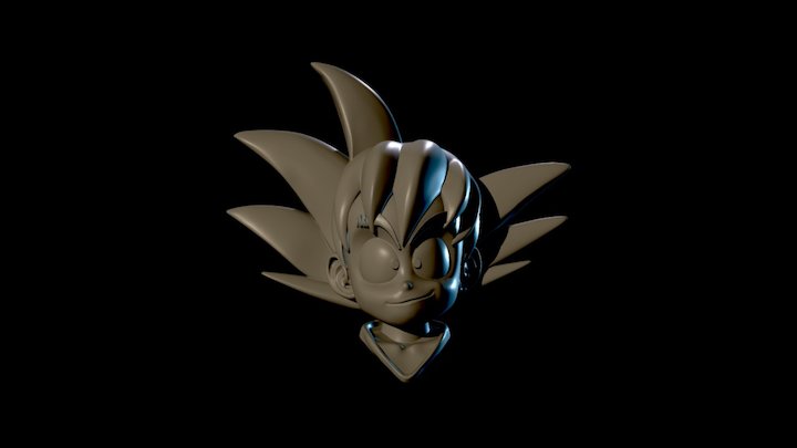 Smilling Goku 3D Model