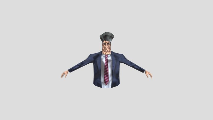 Announcer Man 3D Model