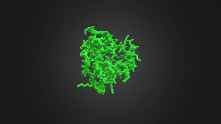 Green Molecule Practice (1) 3D Model