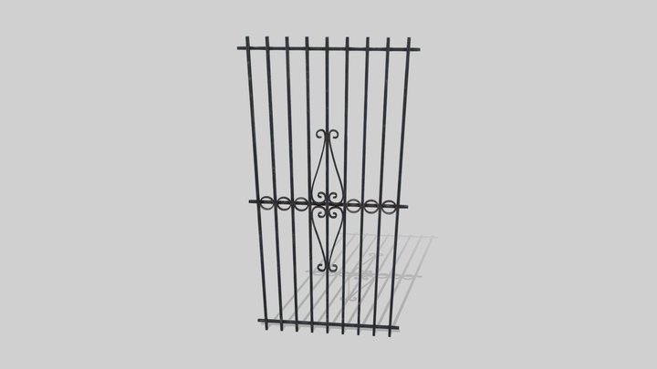 Iron Fence 3D Model