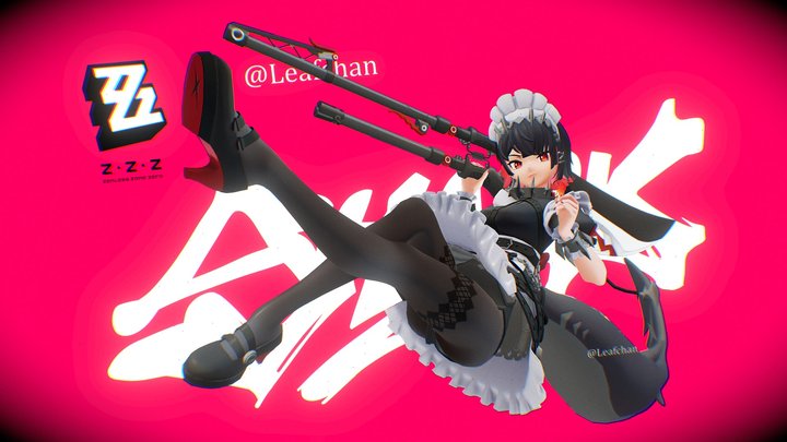 Z.Z.Z Ellen Joe 🦈🍭🩷 3D Model