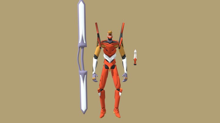 EVA-02 (rebuild version, not rigged) 3D Model