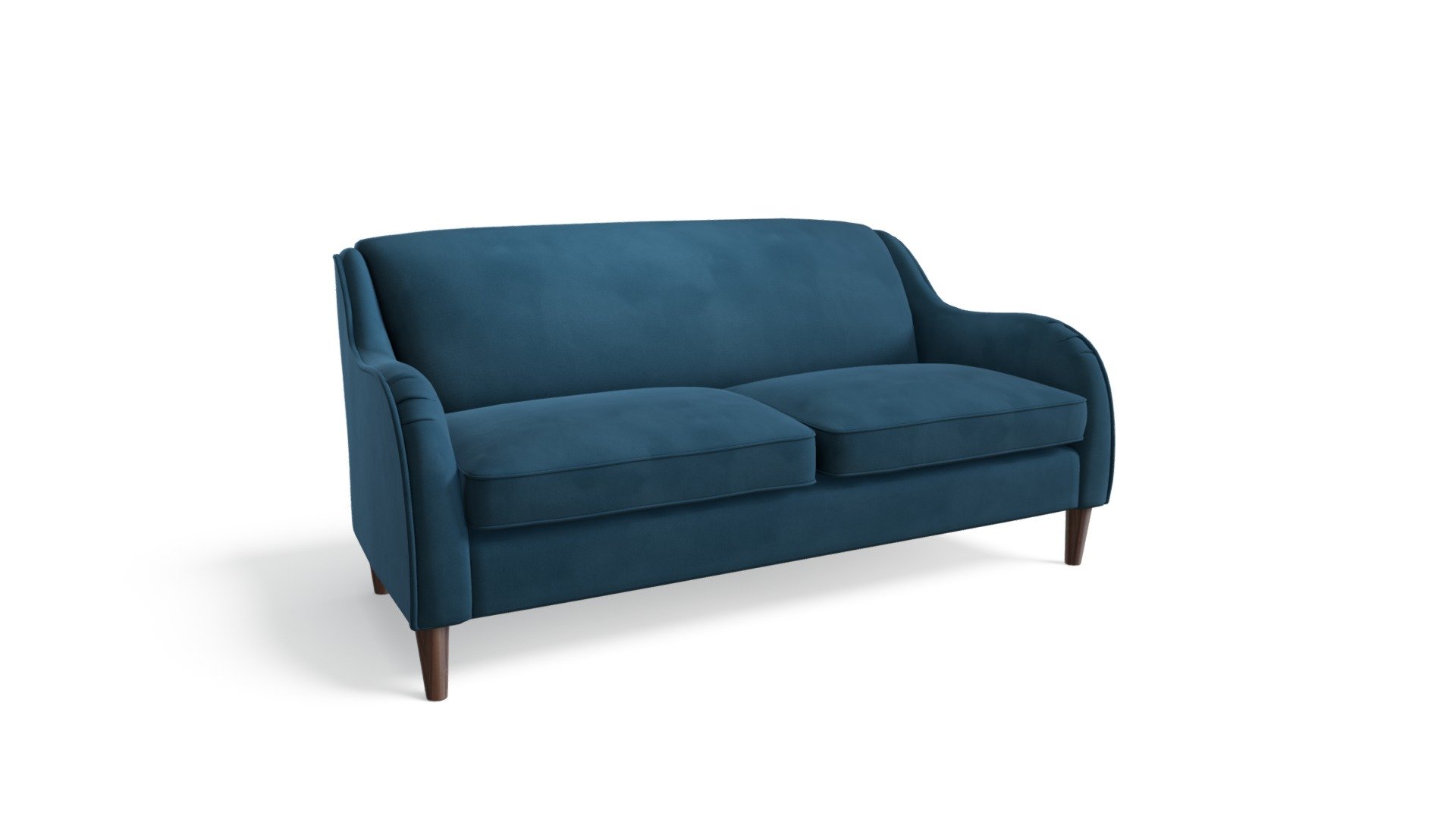 Helena 3 Seater Sofa, Plush Teal Velvet