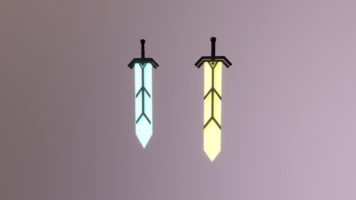 Soulsword - low poly models 3D Model