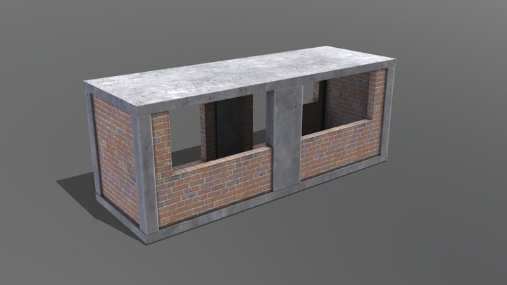 Ussr balcony (Low poly) 3D Model