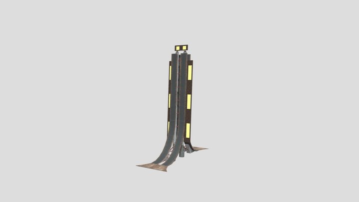 unique tower race ramp 3D Model