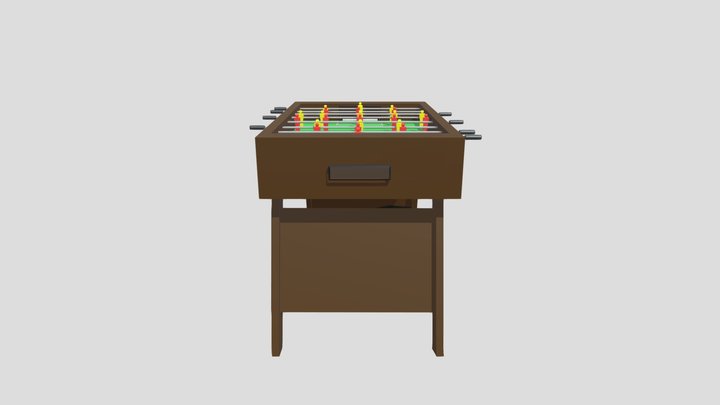 Table Football 3D Model
