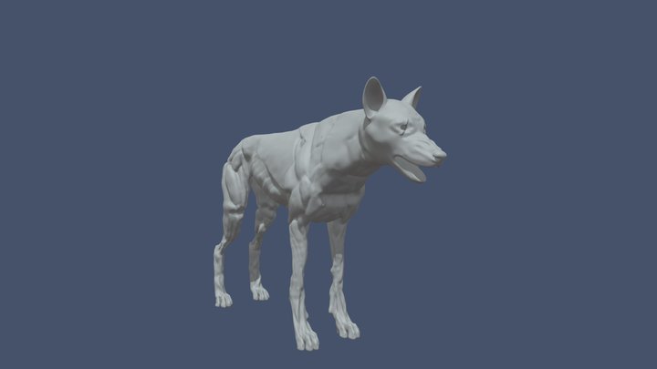 Wolf Highpoly 3D Model