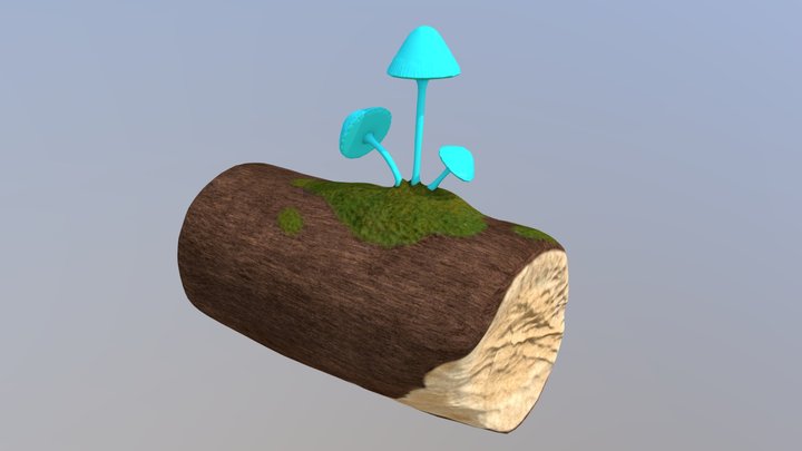 Magic Mushrooms 3D Model