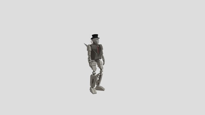 Bob de bounty hunter robot 3D Model