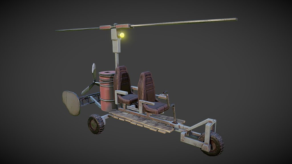 Gyrocopter - 3D model by Rayco Haex (@rayco_haex) [4d760f0] - Sketchfab