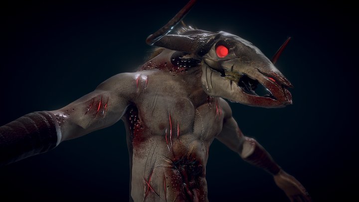 Undead Minotaur 3D Model