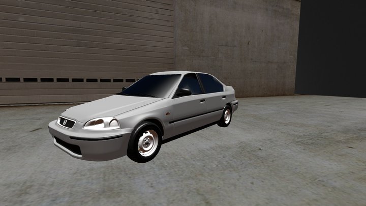 Honda Civic 96 Exi 3D Model