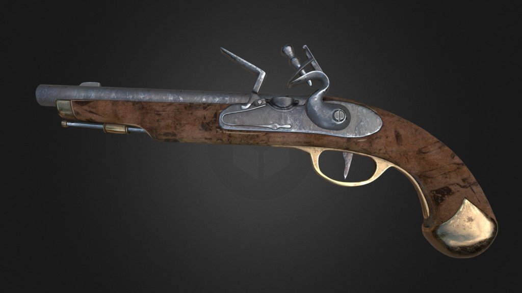 Old Flintlock - Download Free 3D model by Lathander [4d7a75b] - Sketchfab