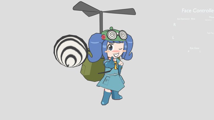 Chibi Nitori Kawashiro 3D Model