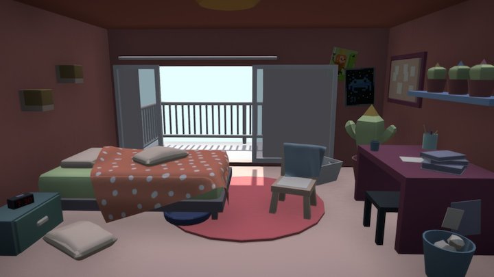 A Tiny Room 3D Model