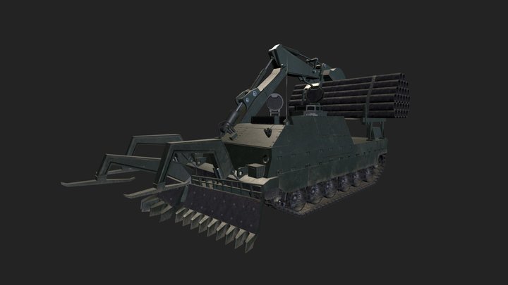 Challenger 2 - TROJAN - Textured 3D Model